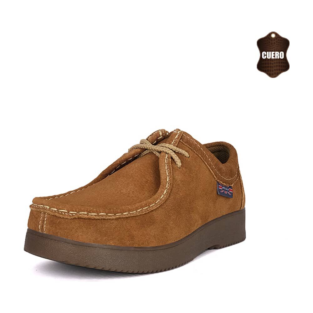 Zapato De Cuero Casual Caramelo Thamrin London Adixt image number 0.0